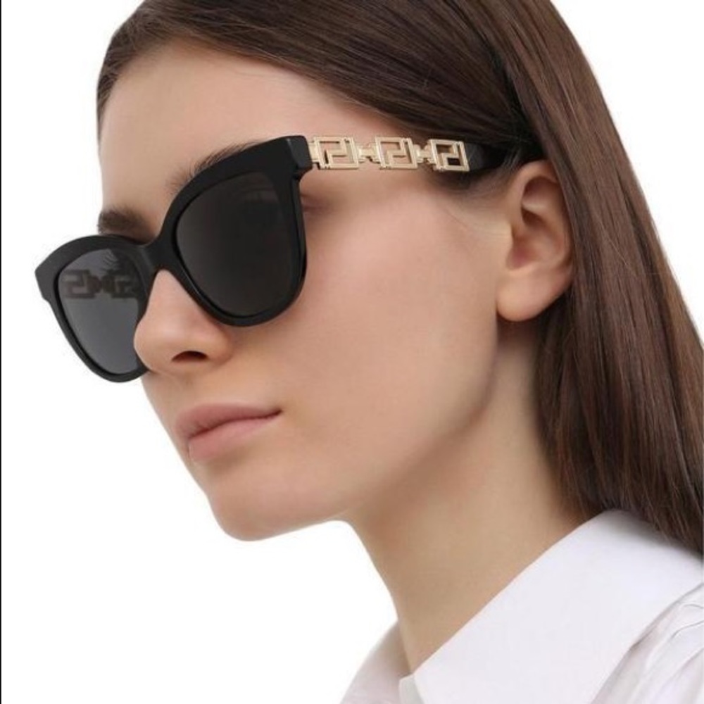 NEW VERSACE VE4394 108/73 HAVANA CAT EYE EYEWEAR